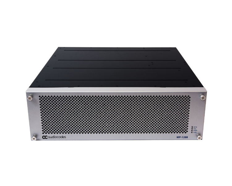 AudioCodes MediaPack MP-1288 high density analog gateway with 216 FXS ports and dual AC power supply