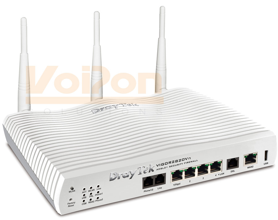 Draytek Vigor2820Vn ADSL/Cable/3G Router Firewall