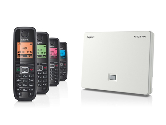 Gigaset N510IP DECT Base Station and A510H DECT Phone bundle - Four handsets