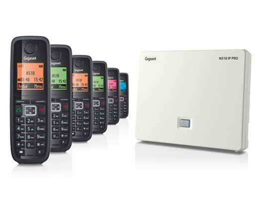 Gigaset N510IP DECT Base Station and A510H DECT Phone bundle - Six handsets